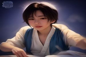 美漫编辑林宇轩在电脑前对比不同平台的漫画画质，桌面摆放着多本美漫原版